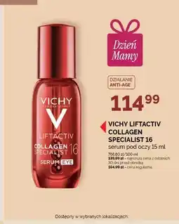 Ziko Dermo Serum pod oczy VICHY LIFTACTIV COLLAGEN SPECIALIST 16 oferta