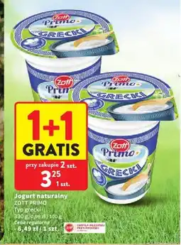 Intermarche Jogurt naturalny ZOTT PRIMO Typ grecki oferta