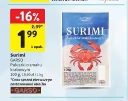 Intermarche Surimi GARSO paluszki o smaku krabowym oferta
