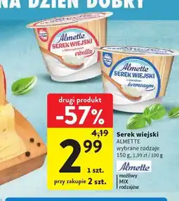 Intermarche Serek wiejski Almette z delikatnym serem ricotta oferta