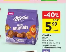 Intermarche Ciastka Milka Mini Animals oferta