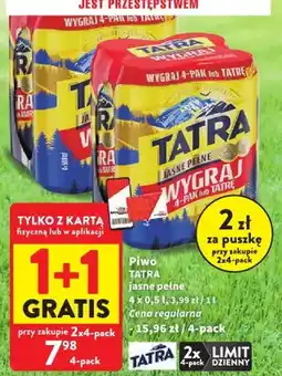 Intermarche Piwo Tatra Jasne Pełne 4-pak oferta