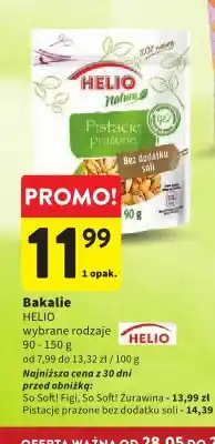 Intermarche Pistacje prażone bez dodatku soli Helio oferta