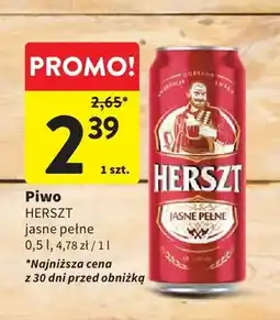 Intermarche Piwo Herszt Jasne Pełne oferta