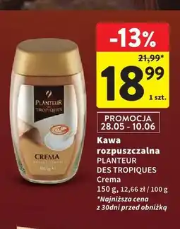 Intermarche Kawa rozpuszczalna PLANTEUR DES TROPIQUES Crema oferta