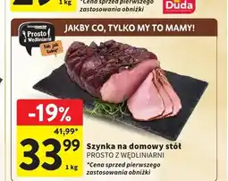 Intermarche Szynka na domowy stół PROSTO Z WĘDLINIARNI oferta