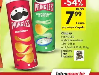 Intermarche Chipsy Pringles oferta