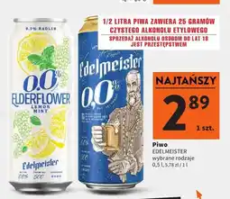 Intermarche Piwo bezalkoholowe EDELMEISTER Elderflower Lemon Mint oferta