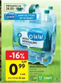 Intermarche Woda mineralna O LA LA! oferta