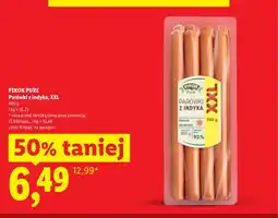 Lidl Parówki z indyka XXL Pikok Pure oferta