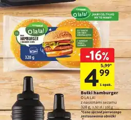 Intermarche Bułki hamburger O La La! z nasionami sezamu oferta