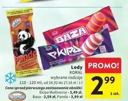 Intermarche Lody Koral Baza oferta