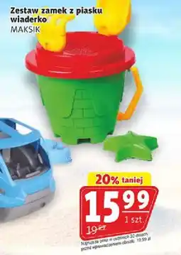 Prim Market Zestaw zamek z piasku wiaderko MAKSIK oferta