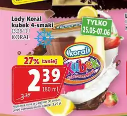 Prim Market Lody Koral kubek 4-smaki oferta