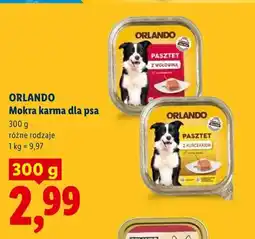 Lidl Mokra karma dla psa Orlando Pasztet z kurczakiem oferta