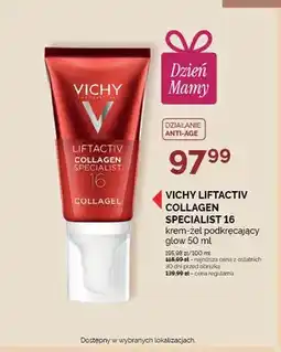 Ziko Dermo Krem-żel podkręcający glow VICHY LIFTACTIV COLLAGEN SPECIALIST 16 oferta