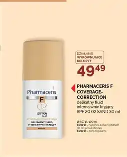 Ziko Dermo Delikatny fluid intensywnie kryjący Pharmaceris F Coverage-Correction SPF 20 02 Sand oferta