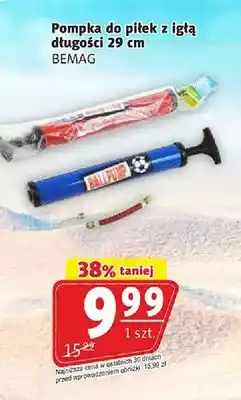 Prim Market Pompka do piłek z igłą długości 29cm BEMAG oferta