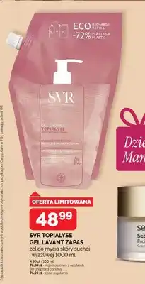 Ziko Dermo Żel do mycia skóry suchej i wrażliwej SVR Topialyse Gel Lavant zapas oferta