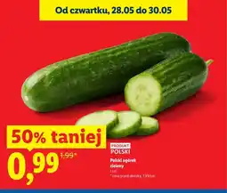 Lidl Ogórek zielony polski oferta