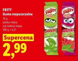 Lidl Guma rozpuszczalna FRITT jabłko-mięta oferta