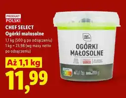Lidl Ogórki małosolne CHEF SELECT oferta