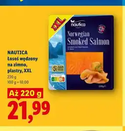 Lidl Łosoś wędzony na zimno plastry XXL Nautica oferta