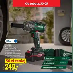 Lidl Akumulatorowy klucz udarowy 20V PARKSIDE oferta
