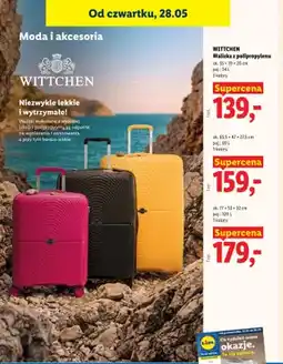 Lidl Walizka z polipropylenu WITTCHEN ok. 55x39x20cm oferta