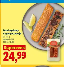 Lidl Łosoś wędzony na gorąco porcje mango i chili oferta
