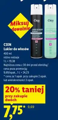 Lidl Lakier do włosów Cien Power oferta