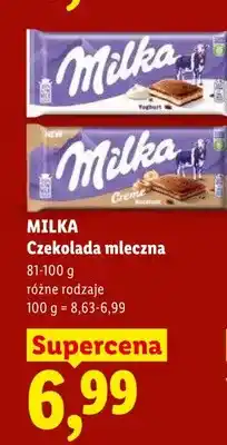 Lidl Czekolada mleczna MILKA Yoghurt oferta