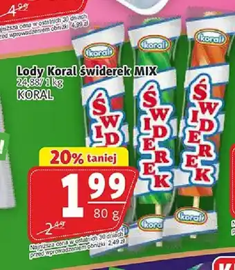 Lody Koral Świderek MIX