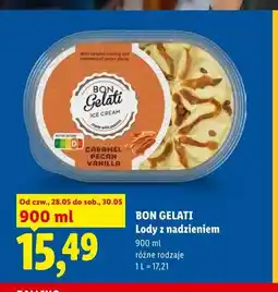Lidl Lody z nadzieniem Caramel Pecan Vanilla Bon Gelati oferta