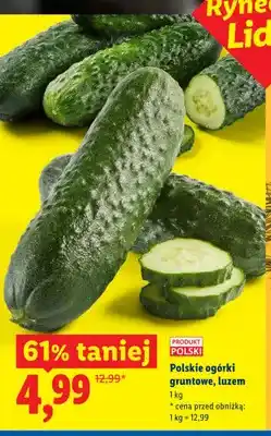 Lidl Polskie ogórki gruntowe luzem oferta