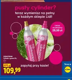 Lidl Cylinder z gazem CO2 Sodastream oferta