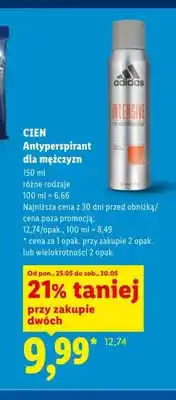 Lidl Antyperspirant dla mężczyzn Adidas Intensive oferta