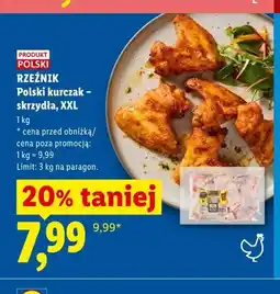 Lidl Polski kurczak - skrzydła XXL Rzeźnik oferta
