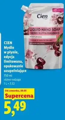 Lidl Mydło w płynie CIEN edycja limitowana opakowanie uzupełniające oferta