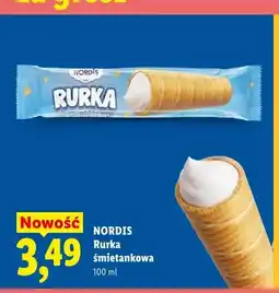 Lidl Lody Rurka śmietankowa Nordis oferta