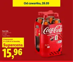 Lidl Napój gazowany Coca-Cola Original Taste 4-pak oferta