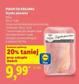 Lidl Szynka pieczona Pikok Od Krajana oferta