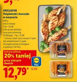 Lidl Polędwiczki z kurczaka w marynacie GRILL&FUN oferta