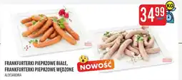 MOKPOL Aleksandria Frankfurterki pieprzowe białe, wędzone oferta