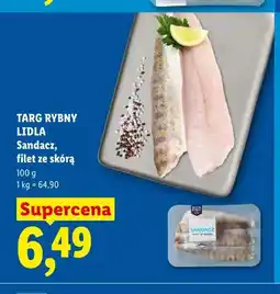 Lidl Sandacz filet ze skórą Targ Rybny Lidla oferta
