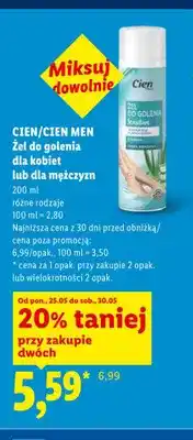 Lidl Żel do golenia dla kobiet Cien Sensitive oferta