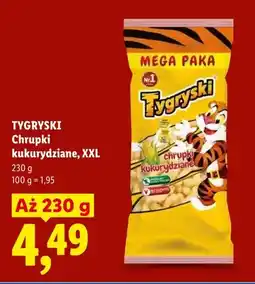 Lidl Chrupki kukurydziane XXL Tygryski oferta
