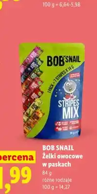 Lidl Żelki owocowe w paskach BOB SNAIL Stripes Mix oferta