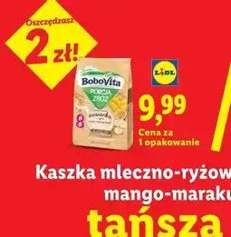 Lidl Kaszka mleczno-ryżowa Porcja Zbóż mango-marakuja-banan oferta
