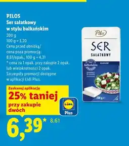 Lidl Ser sałatkowy w stylu bałkańskim Pilos oferta
